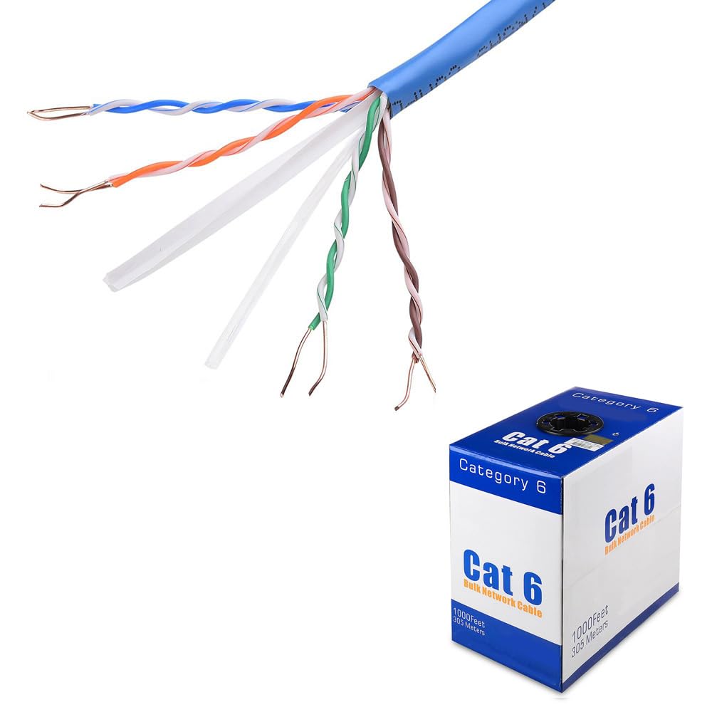 Amazon.com: axGear New 1000Ft Cat6 Cat 6 Network Bulk Cable